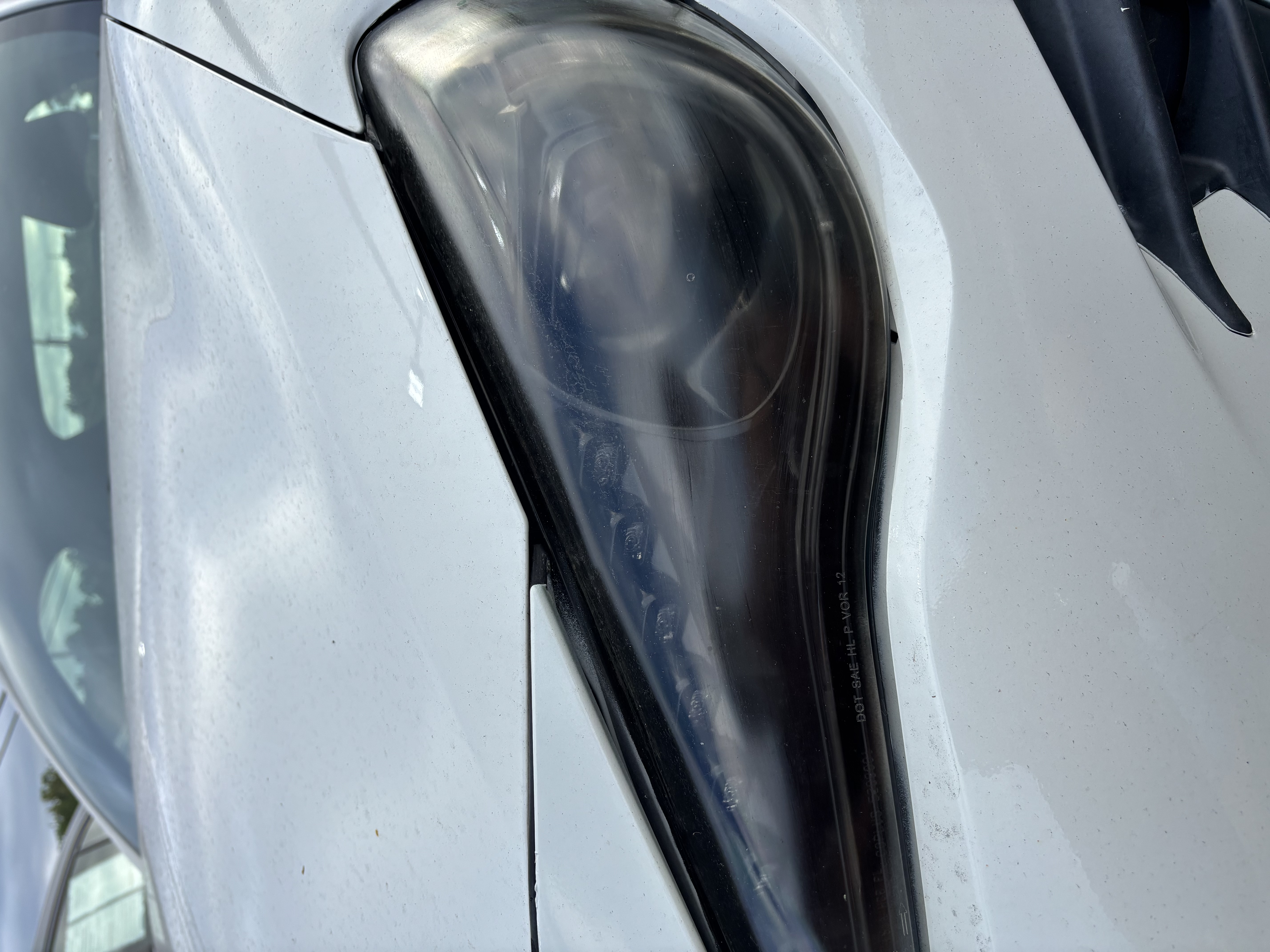 After restoration — clear headlight